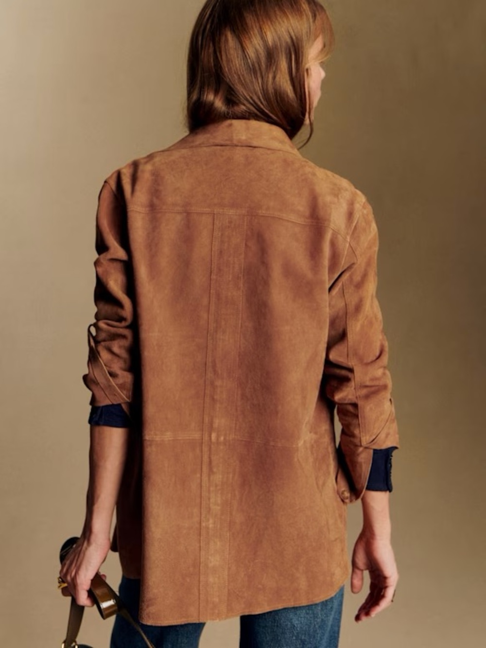 NWOT - Sezane Will Jacket (Camel Suede) - Picture 3 of 7
